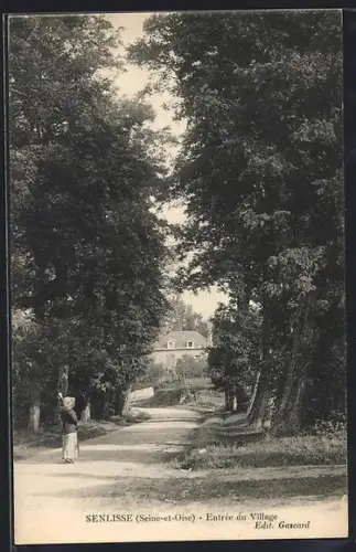 AK Senlisse /Seine-et-Oise, Entrée du village