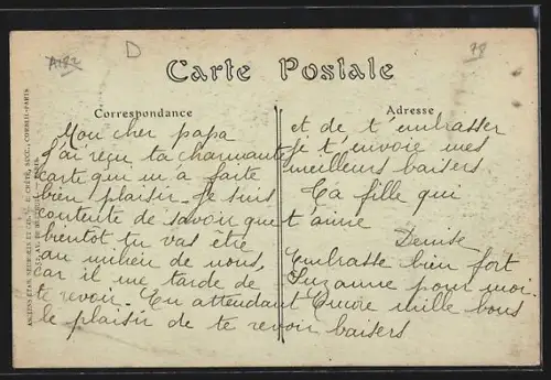 AK Porcheville /S.-et-O., Le Chemin de Halage