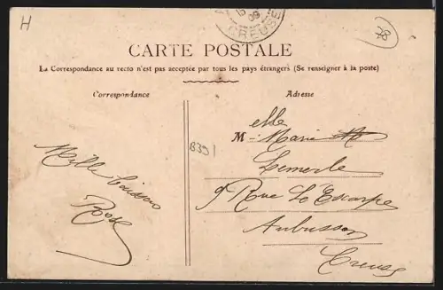 AK Porcheville, Renflouement d`un bateau sombré en Seine le 27 février 1907