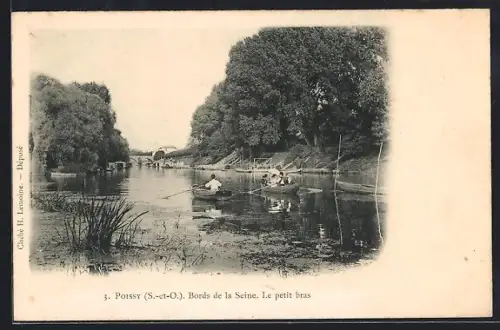 AK Poissy /S.-et-O., Bords de la Seine, Le petit bras