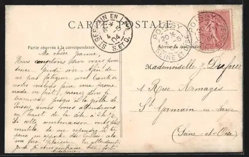 AK Poissy /S.-et-O., Étang de l`Abbaye et forêt environnante