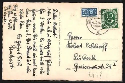 AK Burg / Fehmarn, Badeleben am Strand