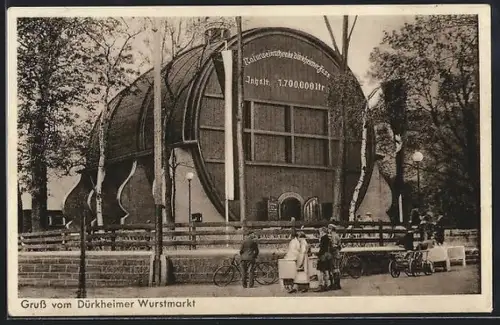 AK Bad Dürkheim, Riesenfass auf dem Dürkheimer Wurstmarkt, Gasthaus