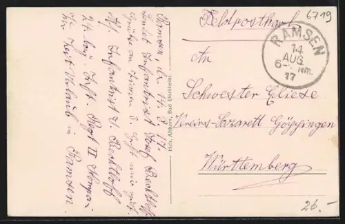 AK Ramsen /Pfälzer Wald, Ferienheim der Stadt Ludwigshafen a. Rh., Ortsansicht