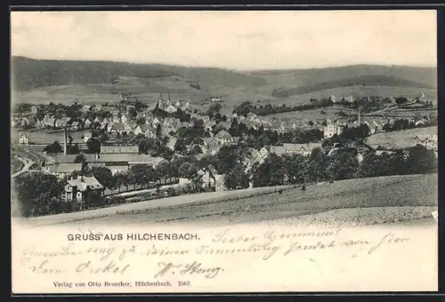 AK Hilchenbach, Panoramaansicht des Ortes