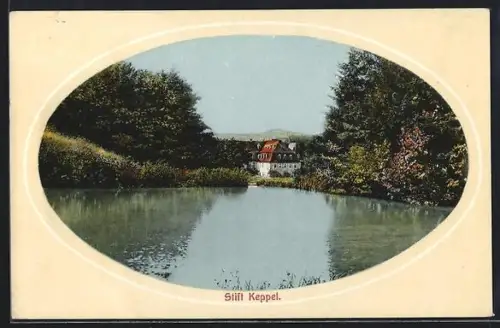 AK Hilchenbach, Stift Keppel, Ansicht vom Wasser