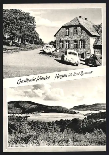 AK Hagen üb. Bad Pyrmont, Gasthaus Klenke, Inh. Erna Klenke
