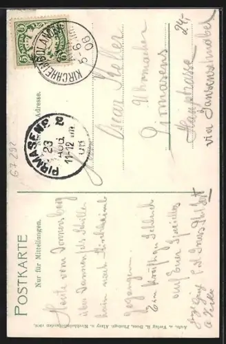 AK Kirchheimbolanden, Denkmal auf dem Friedhof