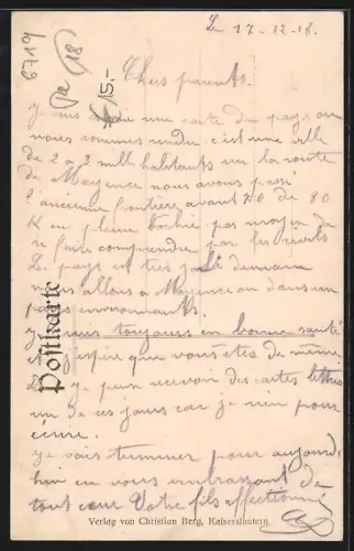 AK Kerzenheim, Kirchenansicht, Blick auf den Ort