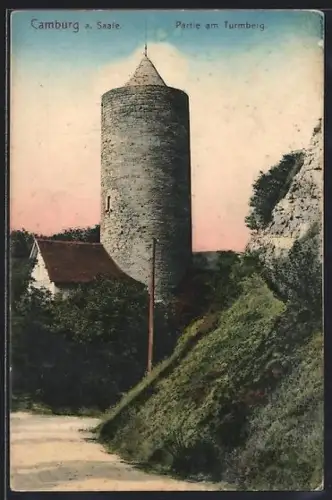 AK Camburg a. Saale, Partie am Turmberg