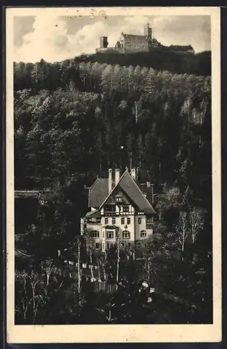 AK Eisenach, Eisenbahn-Erholungsheim im Wald