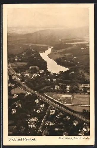 AK Reinbek, Ortsansicht vom Zeppelin aus