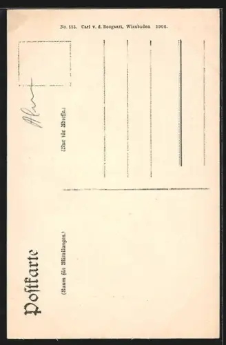 AK Wiesbaden, Heidenmauer mit römischem Tor
