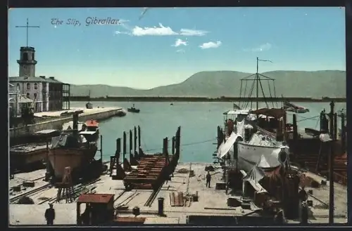 AK Gibraltar, the Slip, Schiffswerft