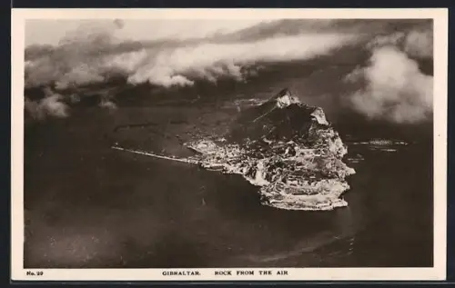 AK Gibraltar, Rock from the Air, Fliegeraufnahme