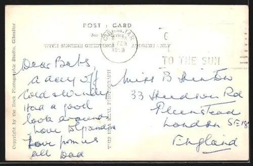 AK Gibraltar, Eye view of the Rock from the South