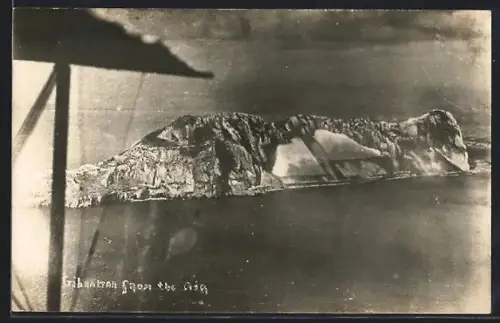 Foto-AK Gibraltar, Airview the place, Fliegeraufnahme