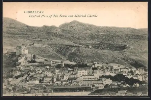 AK Gibraltar, Central Part of the Town and Moorish Castele