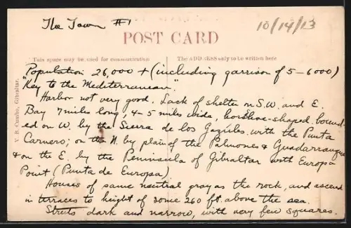 AK Gibraltar, A Bird`s eye View of the Town