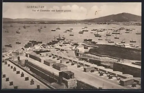 AK Gibraltar, Top of Casemates and Spanish ground