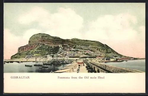 AK Gibraltar, Panorama from the Old mole Head