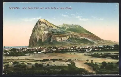 AK Gibraltar, The Rock from the outskirts of the Linea