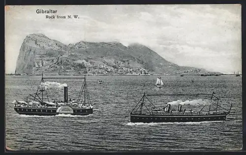 AK Gibraltar, Rock from N.W.