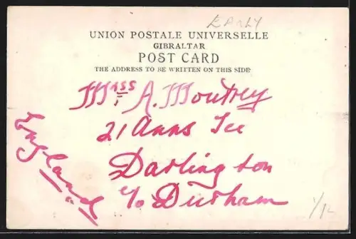 AK Gibraltar, Rock seen from the New Bridge