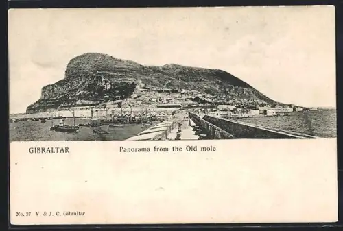 AK Gibraltar, Panorama from the old mole