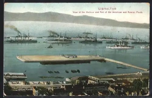 AK Gibraltar, Harbour and Part of American and Russian Fleets