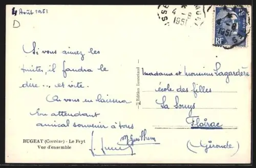 AK Bugeat /Corrèze, Le Feyt, Vue d`ensemble du village et des paysages environnants