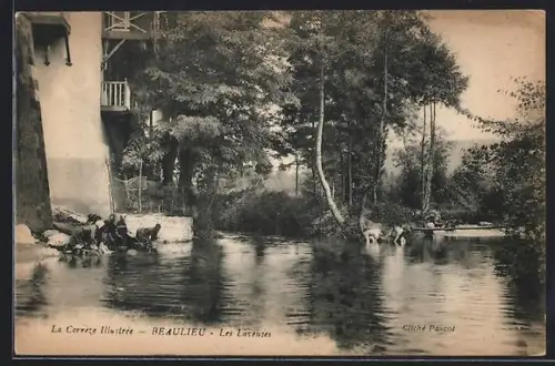 AK Beaulieu, Les Lavandières au bord de l`eau