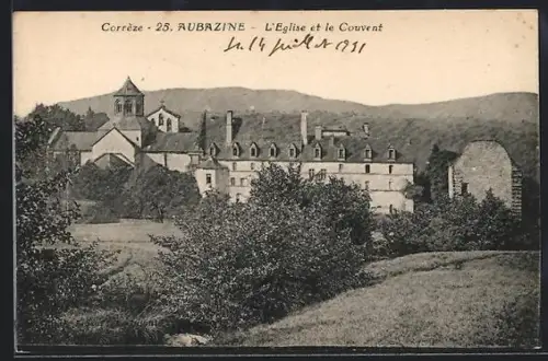 AK Aubazine /Corrèze, L`Église et le Couvent