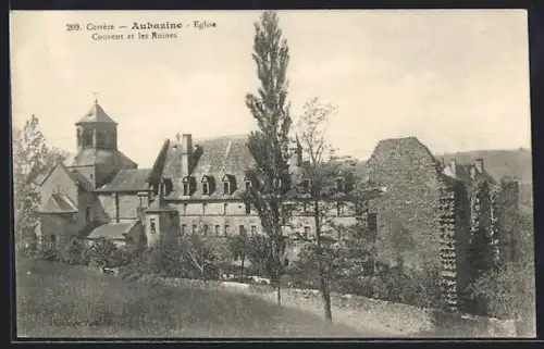 AK Aubazine, Église, Couvent et les Ruines