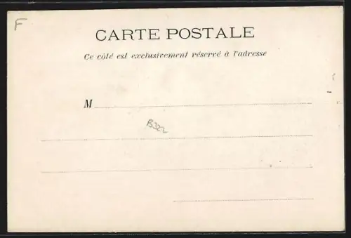 AK Aubazine /Corrèze, Vue des ruines et de l`église derrière les arbres en hiver