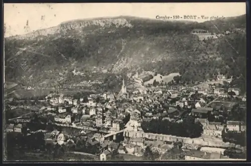 AK Bort, Vue générale du village et des collines environnantes