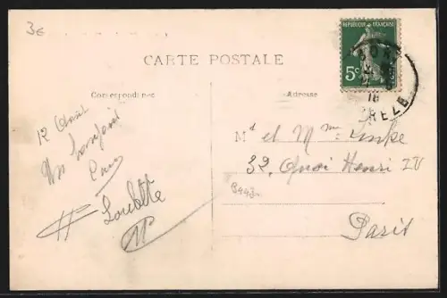 AK Bort, Vue générale du village et des collines environnantes