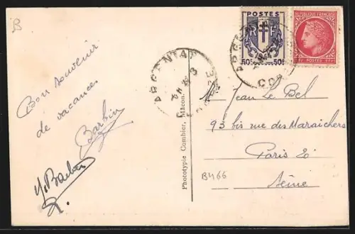 AK Argentat, Rive droite de la Dordogne, Église et vieux quartier