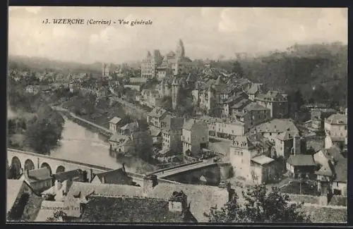 AK Uzerche /Corrèze, Vue générale
