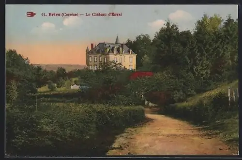 AK Brive /Corrèze, Le Château d`Hervial en pleine nature