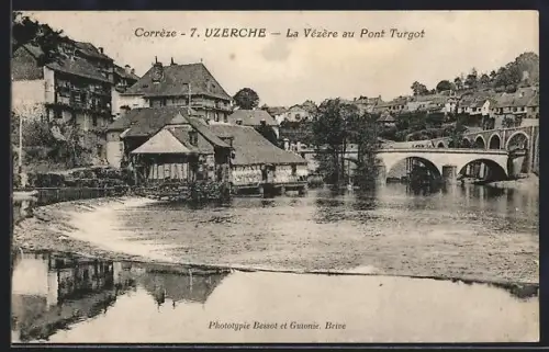 AK Uzerche, La Vézère au Pont Turgot