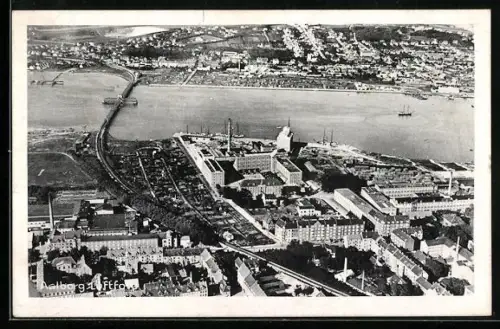 AK Aalborg, Gesamtansicht vom Flugzeug aus gesehen