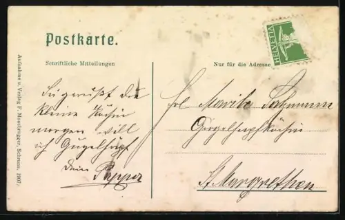 AK Silbertal, Ortspartie mit Kirche