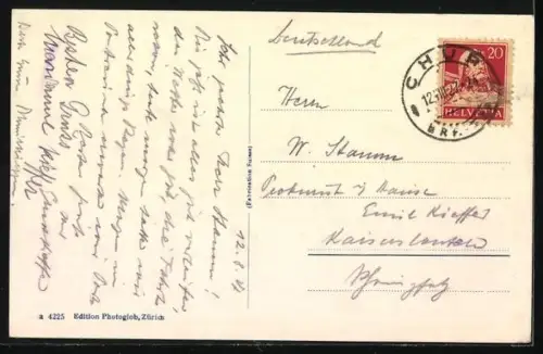 AK Chur, Hofplatz mit Hofkirche