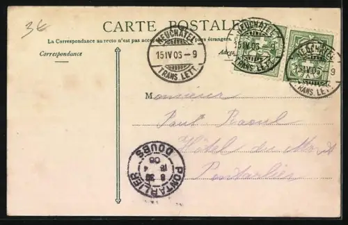 AK Neuchatel, Batiment des Postes