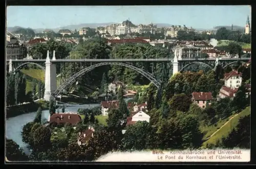 AK Bern, Kornhausbrücke und Universität