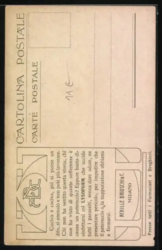 Lithographie La Poste en Haiti, Grandi Antille, Briefträger zu Pferd auf Haiti