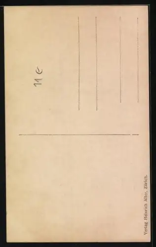 AK Zürich, Eidg. Schützenfest 1907, Kellnerin trägt Bierkrüge u. Zielscheibe