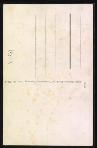 AK Bergen / Rügen, Landkarte von der Insel Rügen mit Wanderwegen