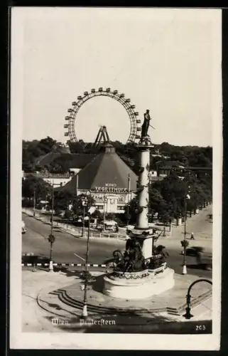 AK Wien, Praterstern mit Kino Tegetthoff
